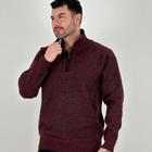 Blusa Broken Rules Lã Gola Alta com Zíper Masculina