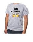 Blusa Camisa Básica Unissex Estampa -Ódio +Cerveja Tecido100% Poliéster