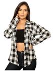 Blusa Camisa Feminina Xadrez Flanelado