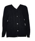 Blusa Casaco Fem Plus Size C/Bolso Lã Tricot De Frio 345A