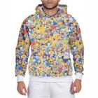 Blusa Casaco Moletom de Frio Masculino Simpsons Full Estampa 3D Hommer