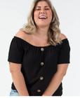 Blusa ciganinha Plus Size