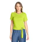 Blusa Com Amarração Em Laço Visco Tricot Rovitex Verde