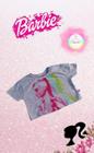 Blusa Cropped Barbie - Cinza