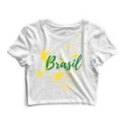 Blusa Cropped Blusinha Camiseta Feminina Brasil