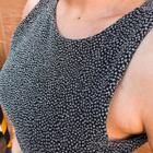 Blusa cropped feminino lurex poa moda fashion