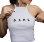 Blusa cropped feminino top blusinha babe tendência feminina