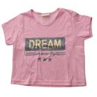 Blusa Cropped infantil fem Vrasalon Dream