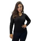 Blusa Darluam de Lã Gola V Manga Longa Feminina