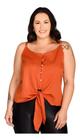 Blusa De Amarrar Plus Size Fresquinha Moderna Elegante