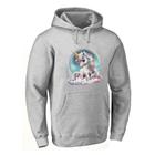 Blusa de Frio Abrigo Moletom Quentinho Plus Size Feminino Estampa Unicornio Confortavel Macia
