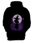Blusa de Frio Bruxa Halloween Púrpura 18