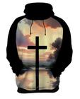 Blusa de Frio Cruz Jesus Deus Gospel Igreja 4k 2