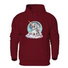 Blusa de Frio Feminina Abrigo Moletom Quentinho Estampa Unicornio Confortavel Macia