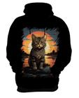 Blusa de Frio Gatinho no Pôrdo Sol Sunset 21