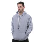 Blusa de Frio Masculina Moletom Ganguru Cinza