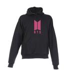 Blusa de Frio Moletom BTS Adulta Peluciada Preta