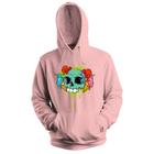 Blusa de Frio Moletom flanelado com Capuz Estampa Digital Unissex Envio Imediato Caveira Sorvete