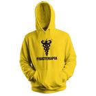 Blusa de Frio Moletom Flanelado com Capuz Estampa Digital Unissex Envio Imediato Faculdade Fisioterapia