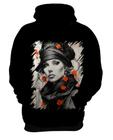 Blusa de Frio Pintura a Carvão Mulher Arte 14