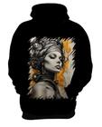 Blusa de Frio Pintura a Carvão Mulher Arte Esfumaçada 5