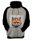 Blusa de Frio Raposa Fox Ilustrada Abstrata Cromática