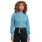 Blusa de Frio Tricot Gola Alta Luxo Trança Blogueira Mulher Quentinha Confortável Leve Colorida Elegante Moda