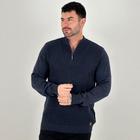 Blusa de Lã Cellus Gola Alta com Zíper Masculina