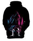 Blusa de Moletom Capuz Canguru Anime Dragon Ball Goku Black 2_x000D_