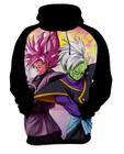 Blusa de Moletom Capuz Canguru Anime Dragon Ball Goku Black 5_x000D_