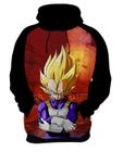 Blusa de Moletom Capuz Canguru Anime Dragon Ball Vegeta 1_x000D_