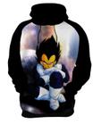 Blusa de Moletom Capuz Canguru Anime Dragon Ball Vegeta 4_x000D_