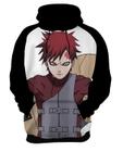 Blusa de Moletom Capuz Canguru Anime Naruto Gaara 2_x000D_