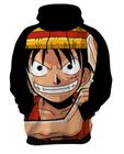 Blusa de Moletom Capuz Canguru Anime One Piece 5_x000D_