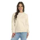 Blusa de Moletom Careca Feminino Básico Liso sem Capuz