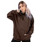 Blusa De Moletom Feminina Blusa De Frio Com Bolso Canguru e Capuz