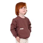 Blusa de Moletom Infantil Menino Canguru Forrado Peluciado Modelo Básico