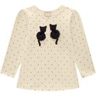 Blusa de Poá Dois Gatinhos