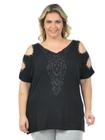 Blusa detalhes plus size fenomenal