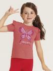 Blusa Estampada Com Glitter E Babados Cativa Kids