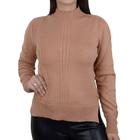 Blusa Feminina Ana Gonçalves Tricot Marrom Claro - A5206