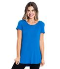 Blusa Feminina Andorra Flamê Básica Rovitex Azul