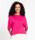 Blusa Feminina Com Abertura Lateral Rovitex Rosa