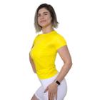 Blusa Feminina Dry Baby Look Academia Moda Fitness Básica