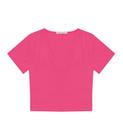 Blusa Feminina Em Ribana Canelada Endless Rosa