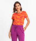 Blusa Feminina Em Viscose Rovitex Laranja