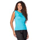 Blusa Feminina Giraffe com Manga Muscle Azul Celeste