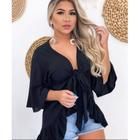 Blusa Feminina Lindíssima Tipo Kimono Mullet