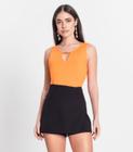 Blusa Feminina Lisa Infinita Cor Laranja