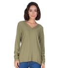 Blusa Feminina Manga Longa Infinita Cor Verde